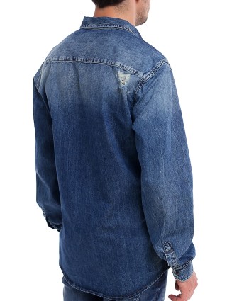 Синя сорочка ANTONY MORATO : фото 4 - Invogue